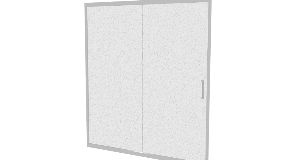 Sliding Glass Shower Door 3D - Professional 3D Model Render 6