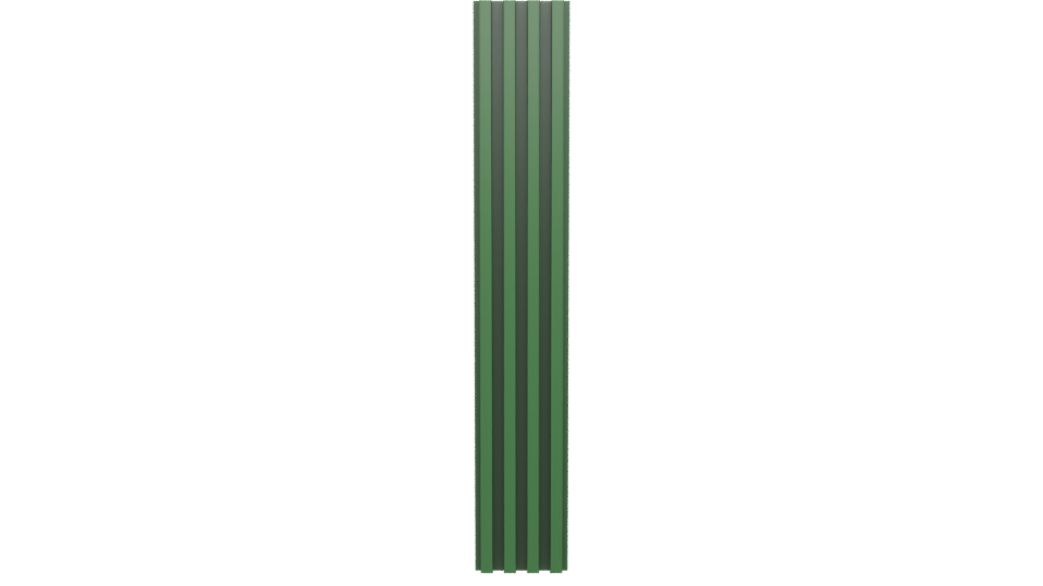 Stylized Vertical Green Column 3D Model - Professional 3D Model Render 5