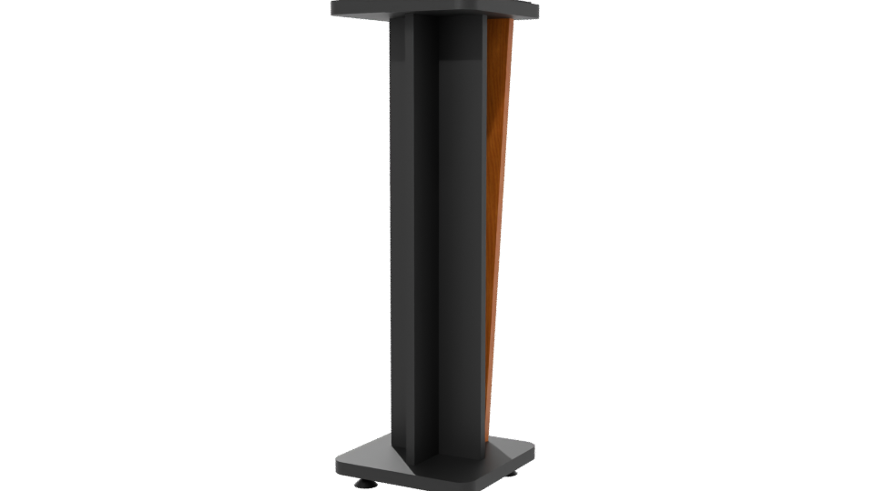 Contemporary Wooden Podium Model - Professional 3D Model Render 6