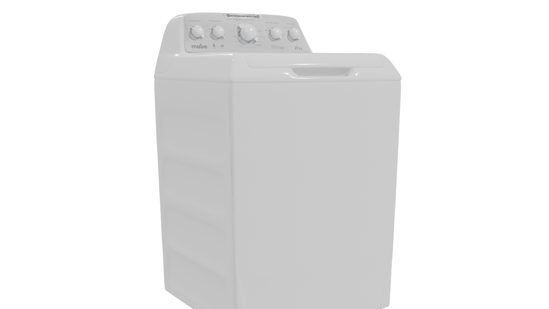 Stylish Top-Load Washing Machine 3D Model - Professional 3D Model Render 22