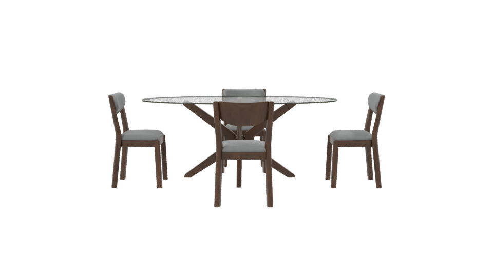Rectangular Dining Table 3D Model - Professional 3D Model Render 8
