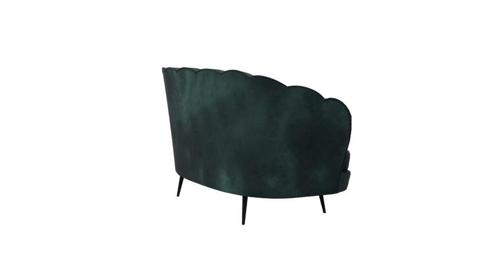 Elegant Green Sofa 3D Model - Professional 3D Model Render 7