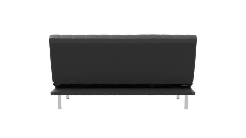 Contemporary Black Sofa Bed 3D Model - Professional 3D Model Render 5