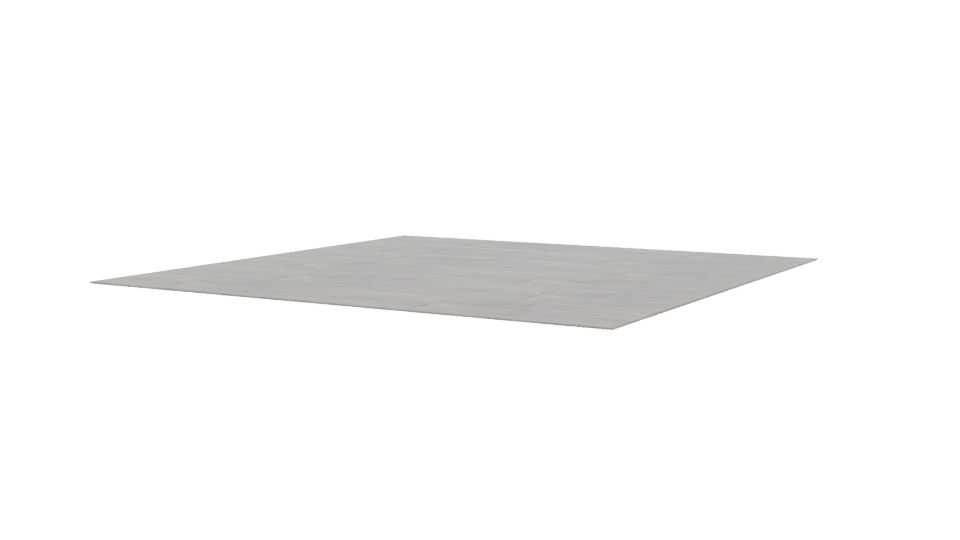 Gray Floating Floor Model 3D - Professional 3D Model Render 3