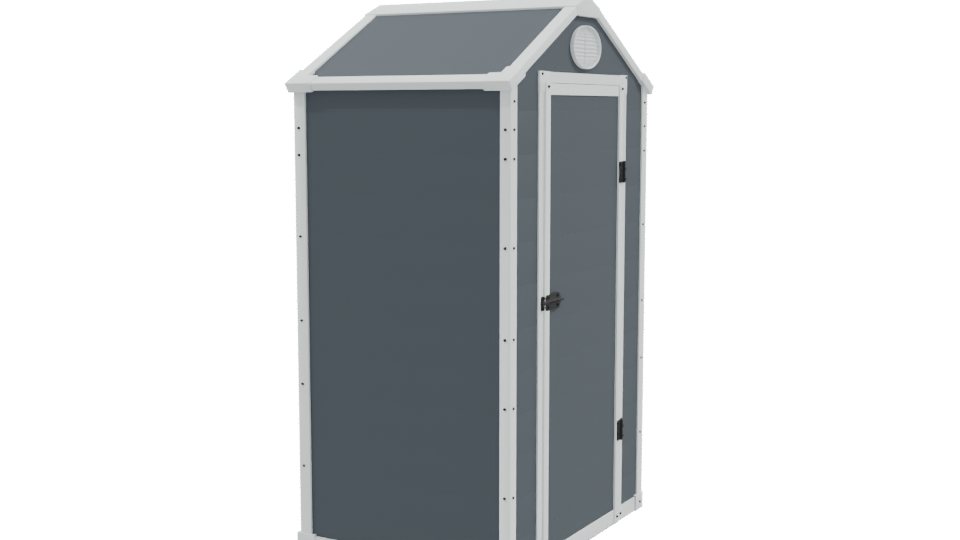 Stylish Outdoor Storage Shed 3D - Professional 3D Model Render 9