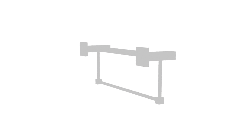 Modern Chrome Towel Rack 3D - Professional 3D Model Render 7