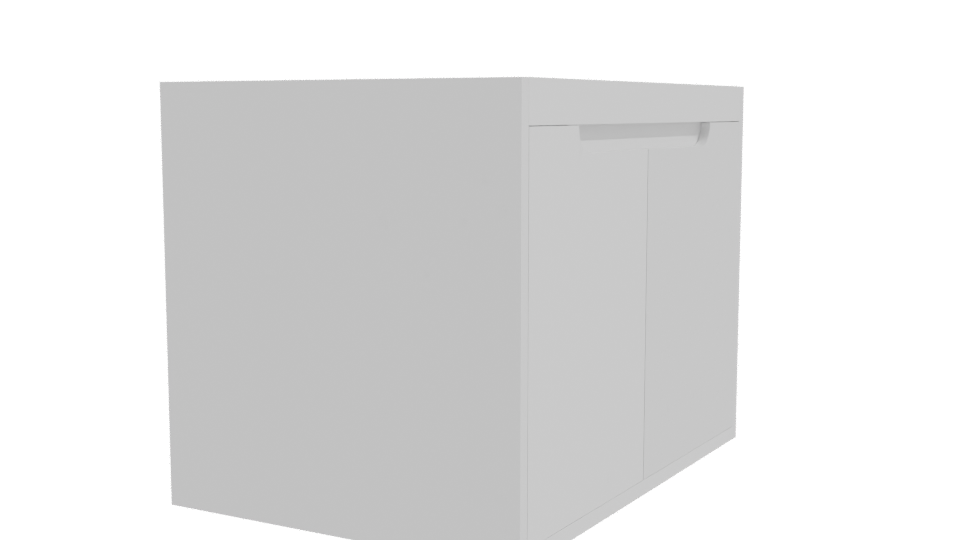 Stylish Minimalist Storage Chest 3D - Professional 3D Model Render 9