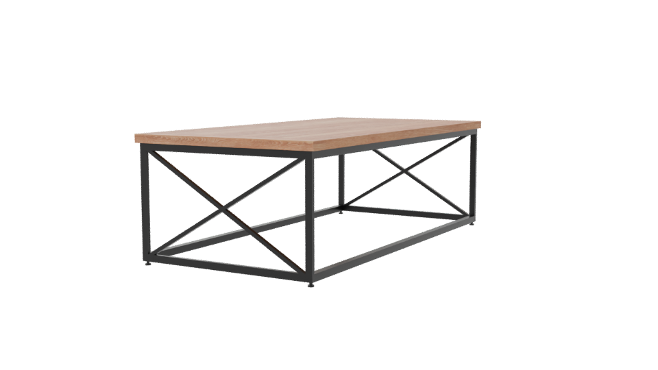 Stylish Wooden Dining Table 3D - Professional 3D Model Render 6