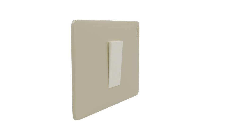 Modern Light Switch 3D Model - Professional 3D Model Render 9