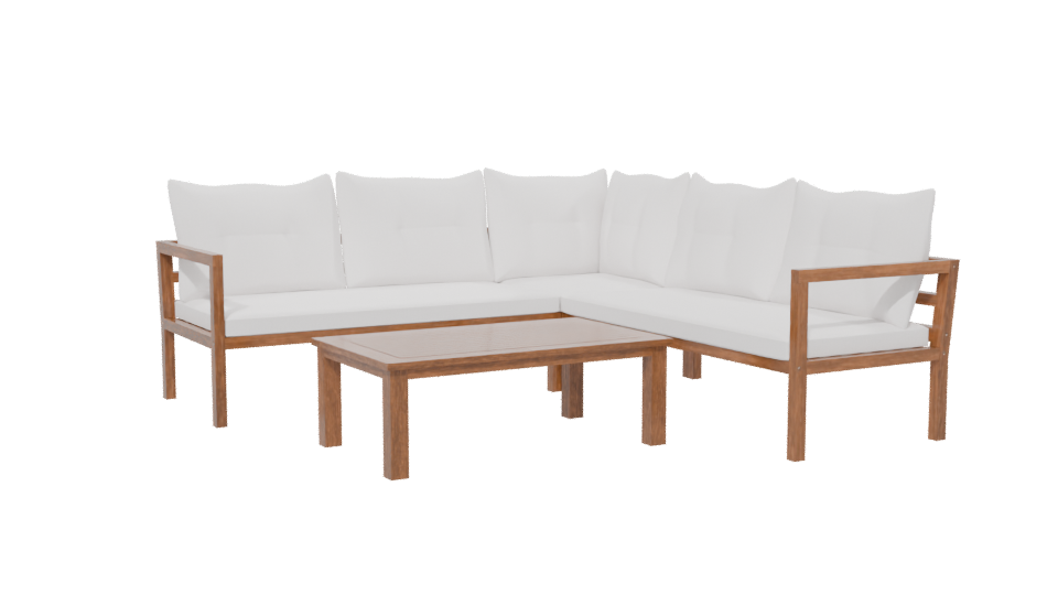Stylish Outdoor Sofa Set 3D - Professional 3D Model Render 13