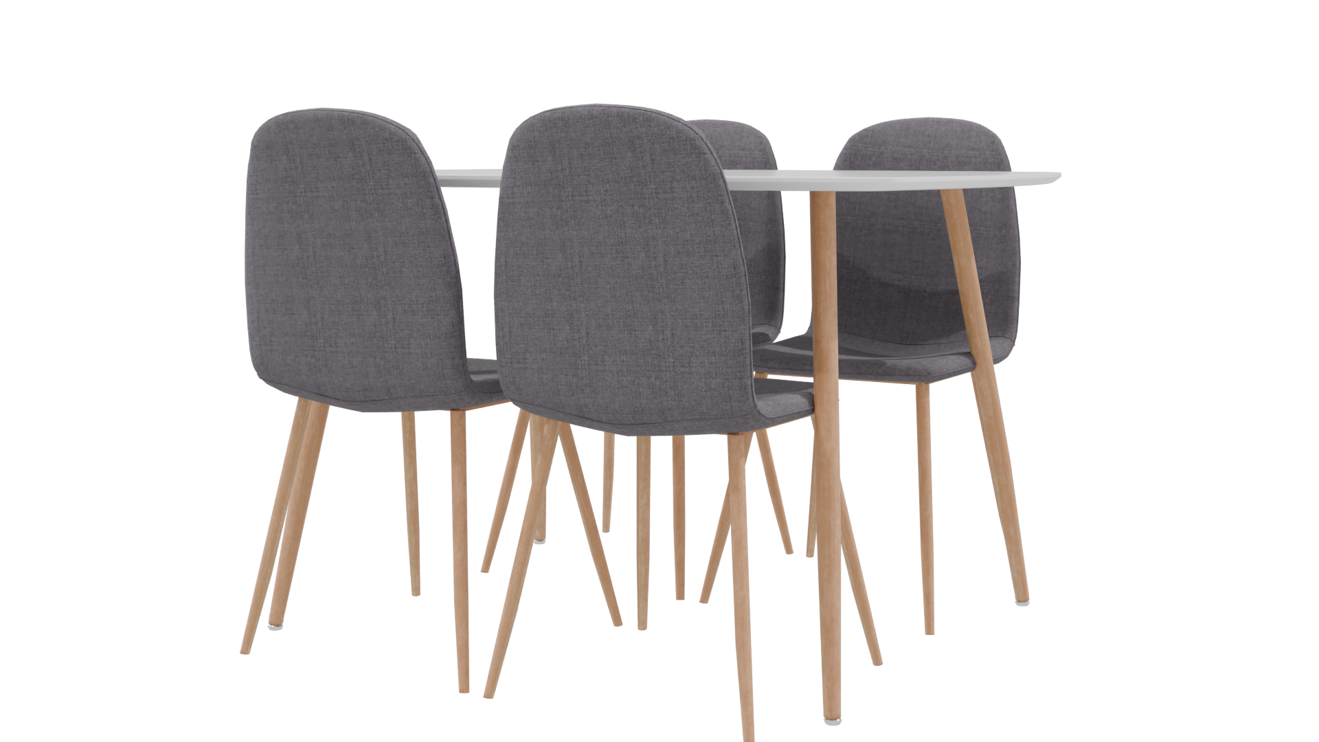 Modern Dining Table 3D Model - Professional 3D Model Render 9