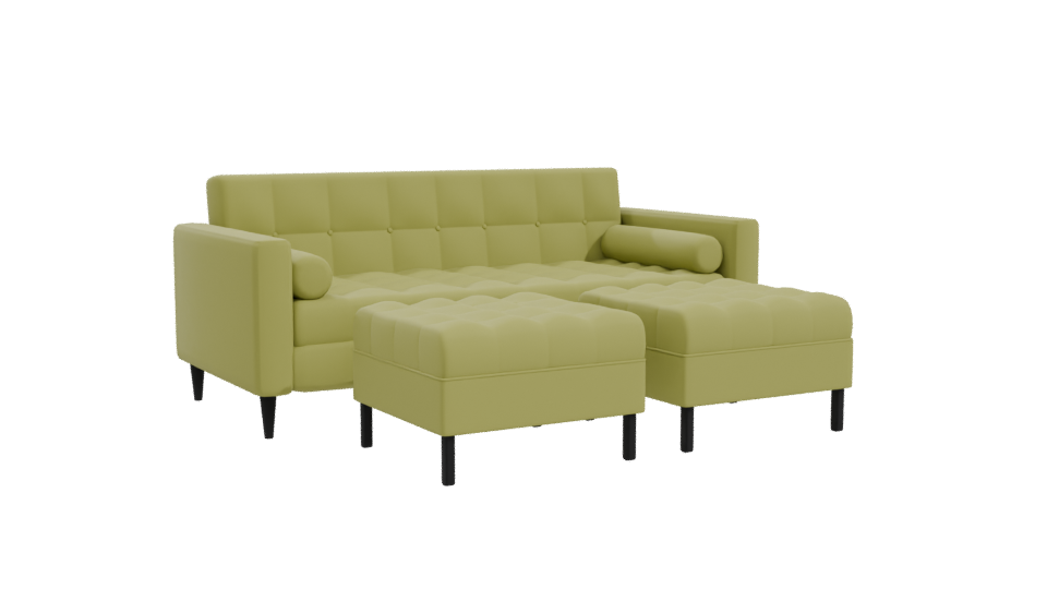 Contemporary Corner Sofa Model - Professional 3D Model Render 10