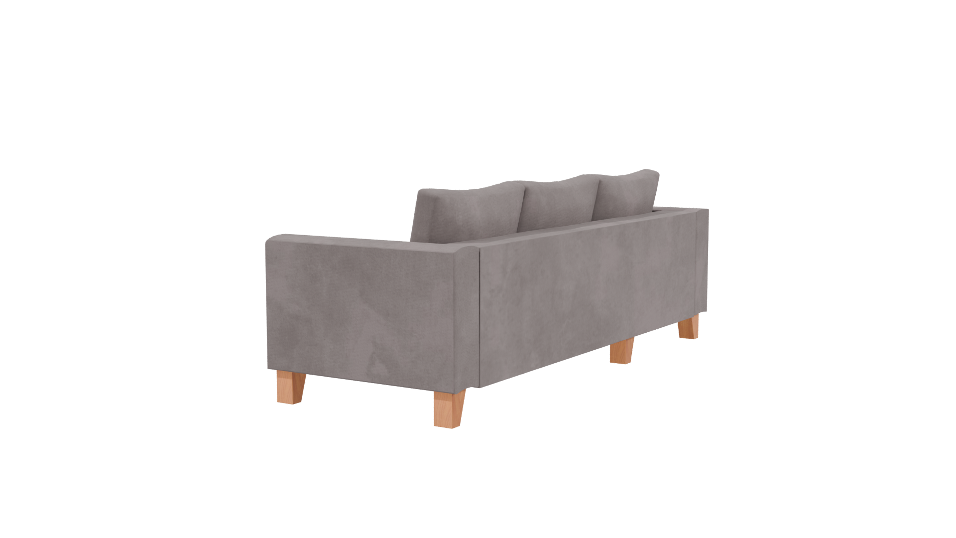 Contemporary Fabric Sectional Sofa 3D Model - Professional 3D Model Render 3
