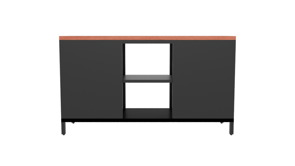 Industrial Style Storage Console 3D - Professional 3D Model Render 5