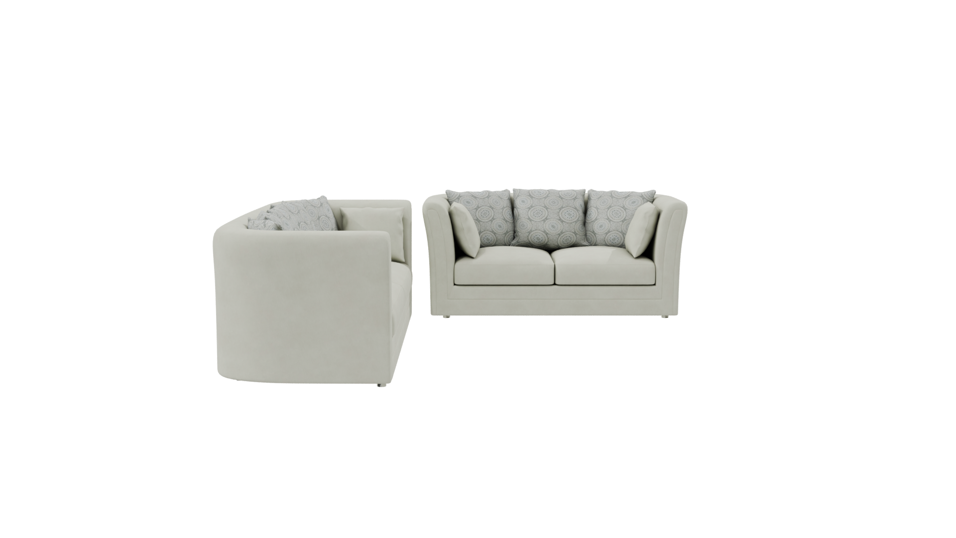 Stylish Sectional Sofa 3D Model - Professional 3D Model Render 8