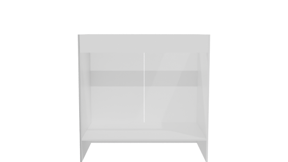 Stylish Utility Sink Cabinet Model - Professional 3D Model Render 5