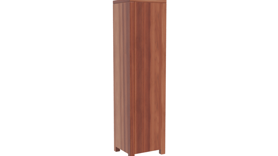 Elegant Wooden Storage Cabinet 3D Model - Professional 3D Model Render 4
