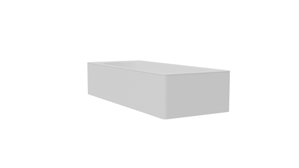 Sleek Modern Bathtub 3D Model - Professional 3D Model Render 7