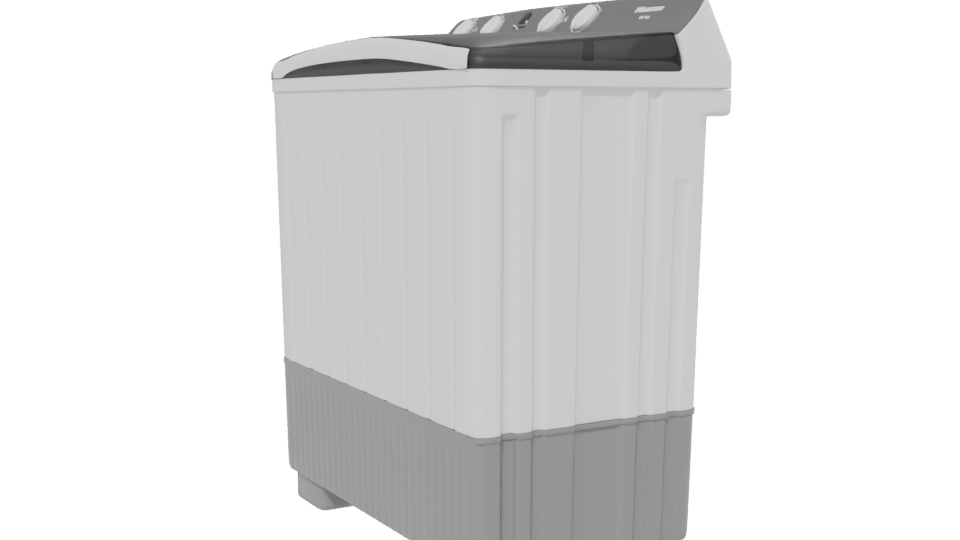 Stylish Top-Load Washing Machine Model - Professional 3D Model Render 13