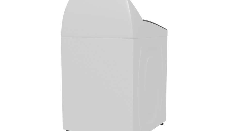 Stylish Top-Load Washing Machine 3D - Professional 3D Model Render 6