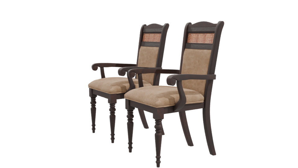 Stylish Wooden Dining Chair 3D - Professional 3D Model Render 10