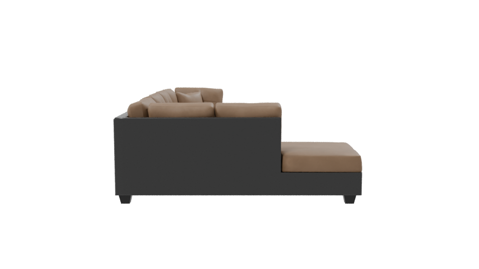 Cozy Sectional Sofa 3D Model - Professional 3D Model Render 8