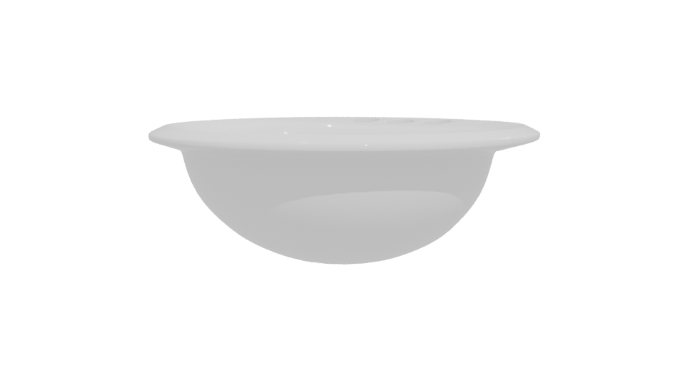 Sleek Ceramic Washbasin 3D Model - Professional 3D Model Render 12