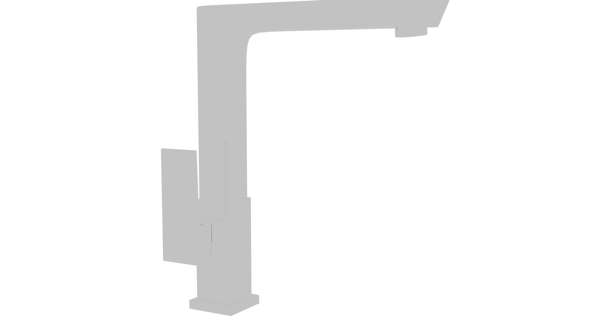 Sleek Modern Kitchen Faucet 3D - Professional 3D Model Render 12