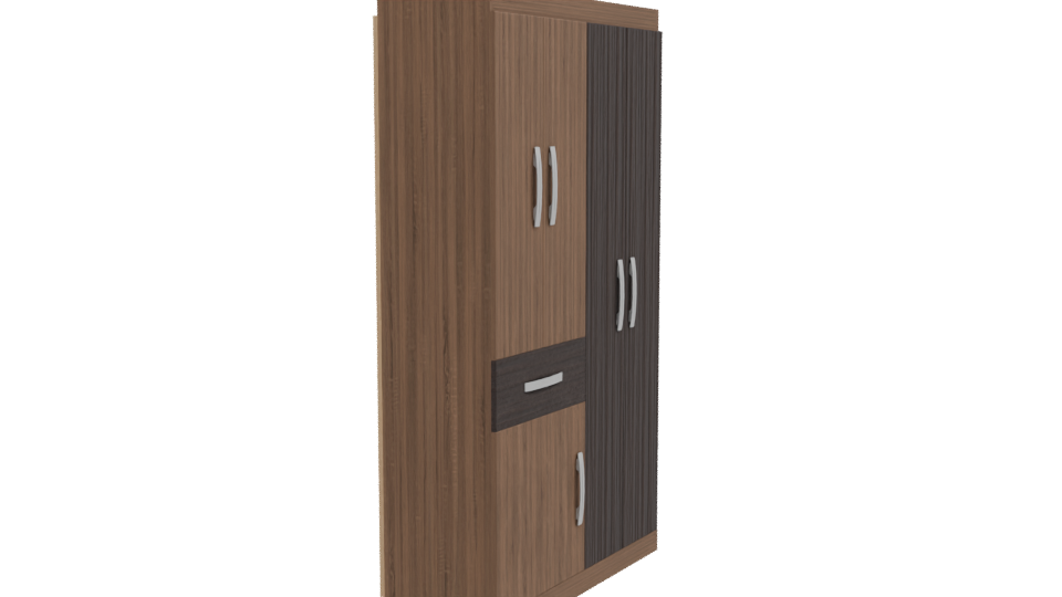 Stylish Modern Wooden Cabinet 3D - Professional 3D Model Render 9