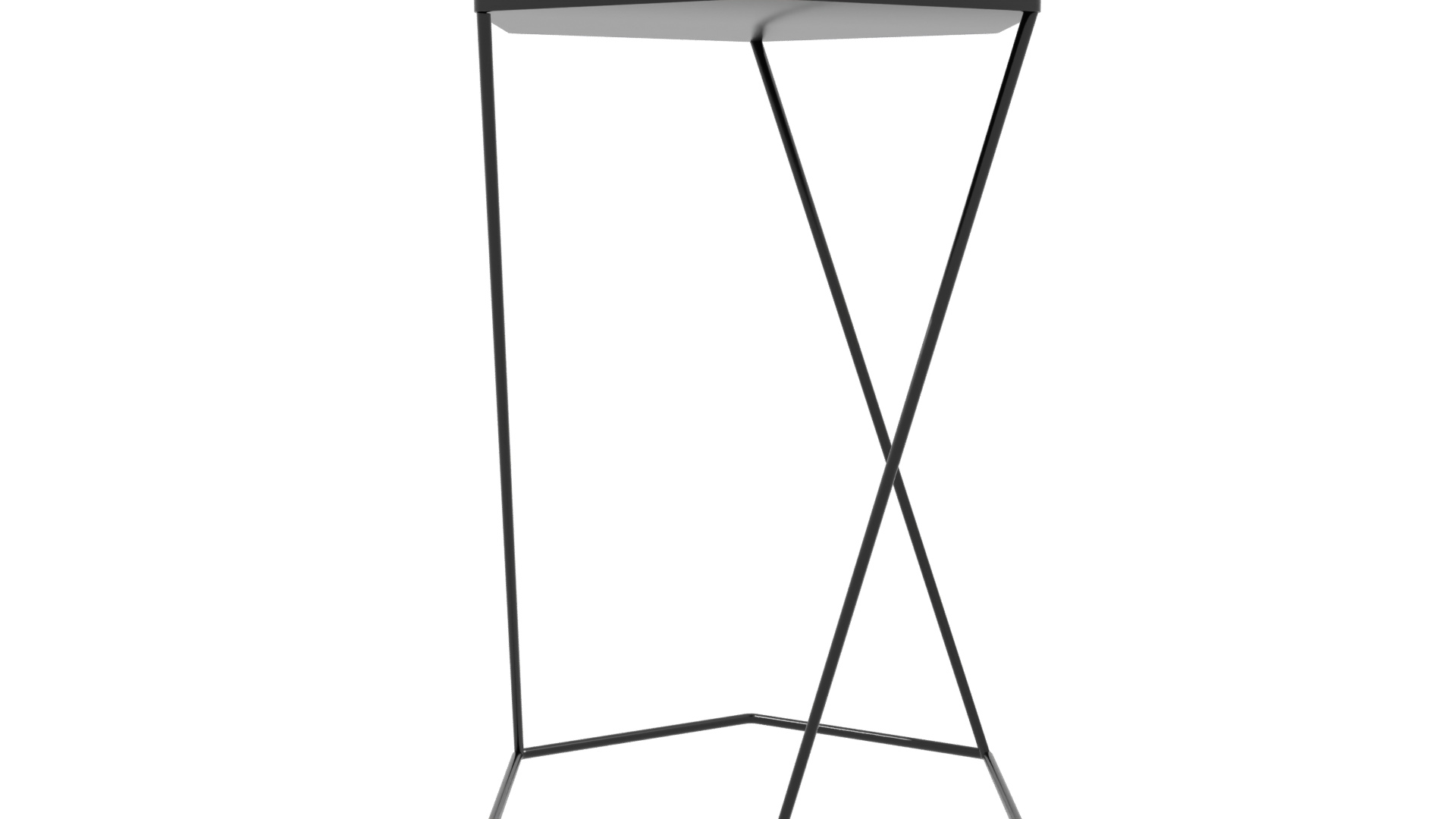 Minimalist Metal Side Table 3D - Professional 3D Model Render 9