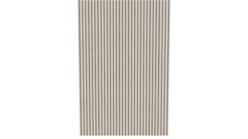Textured Vertical Striped Wall Panel - Professional 3D Model Render 5