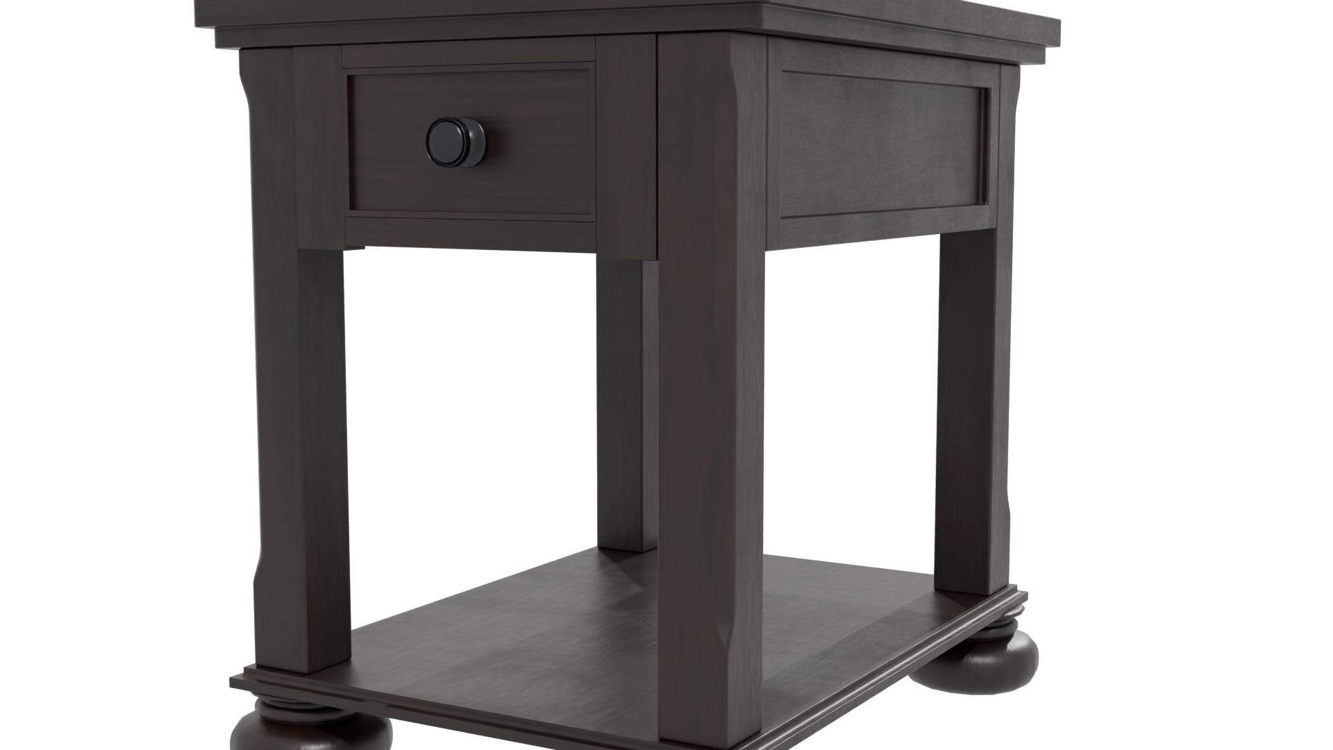 Elegant Wooden Side Table Model - Professional 3D Model Render 27