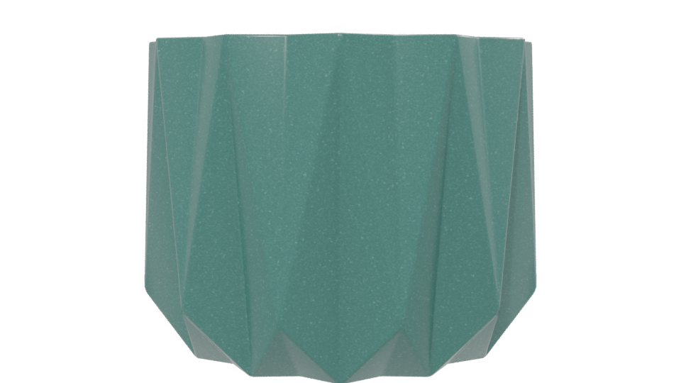 Stylized Geometric Plant Pot 3D - Professional 3D Model Render 13