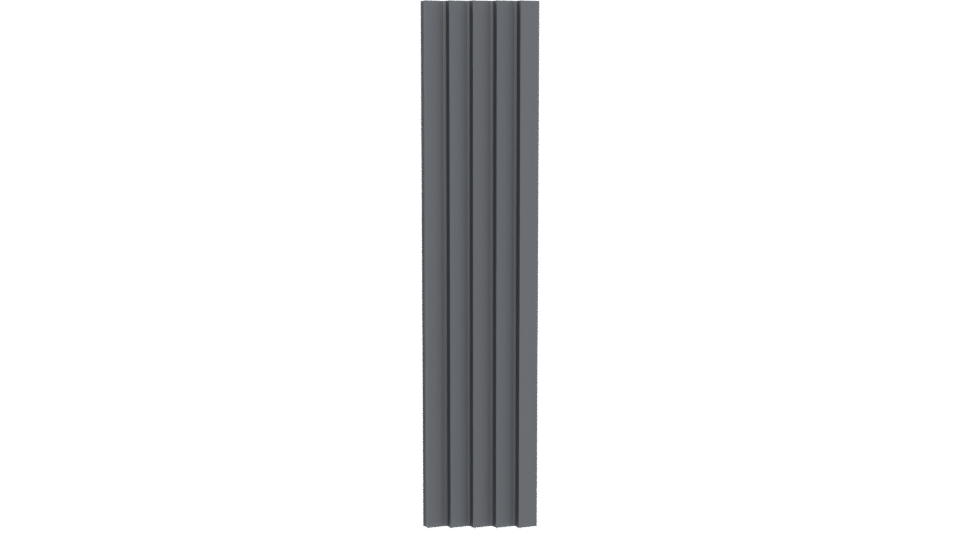 Stylized Vertical Slat Panel 3D - Professional 3D Model Render 5