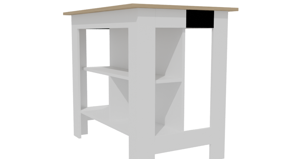 Minimalist Wooden Table Model - Professional 3D Model Render 13