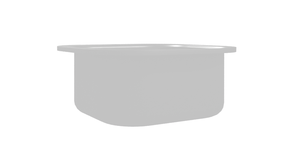 Modern Stainless Steel Sink Model - Professional 3D Model Render 10