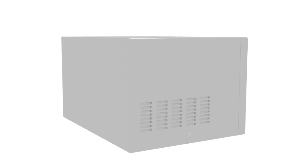 Compact Modern Microwave Model - Professional 3D Model Render 7