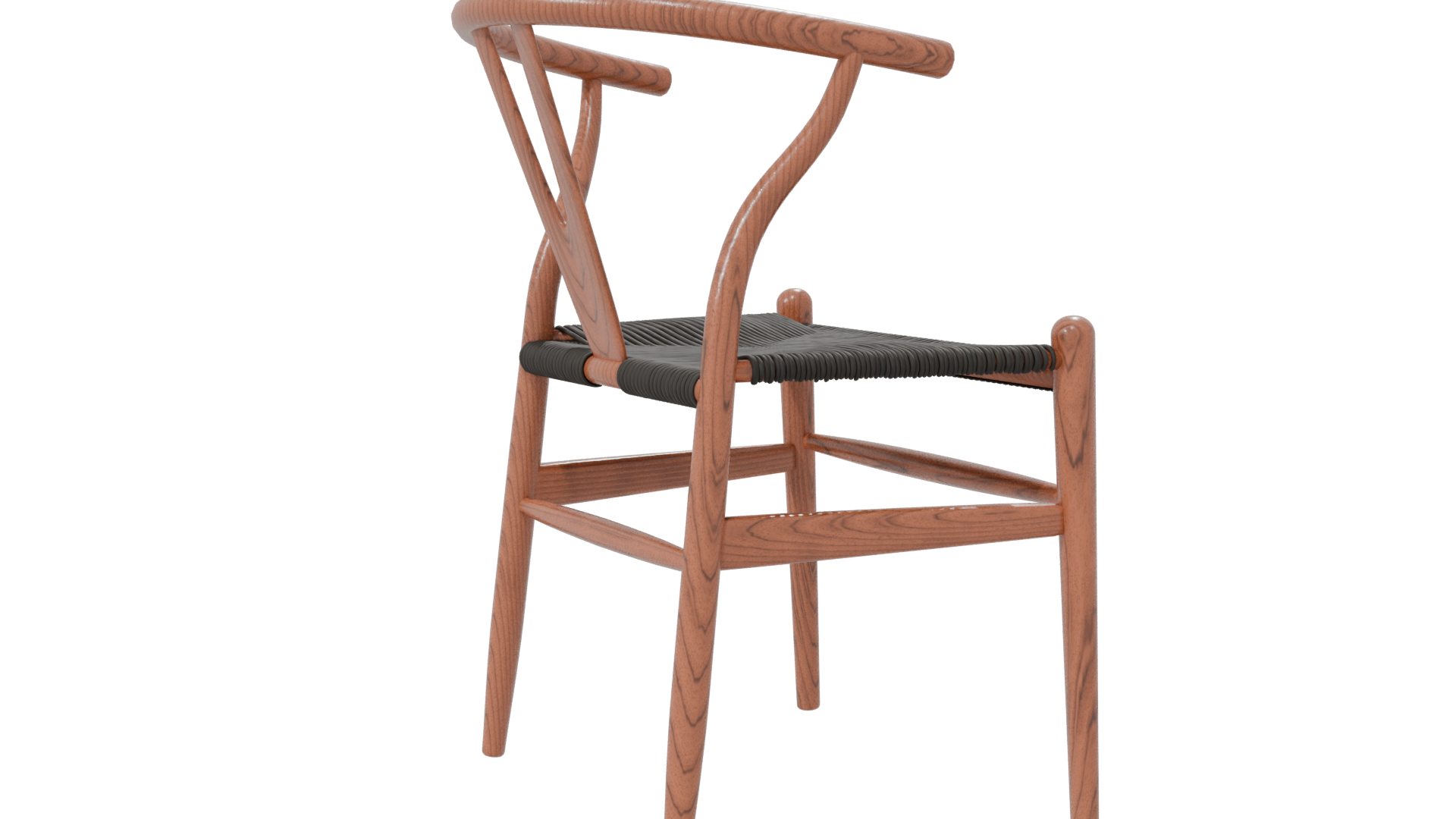 Stylish Wooden Dining Chair 3D Model - Professional 3D Model Render 7