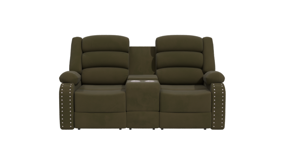 Stylish Reclining Sofa 3D Model - Professional 3D Model Render 11