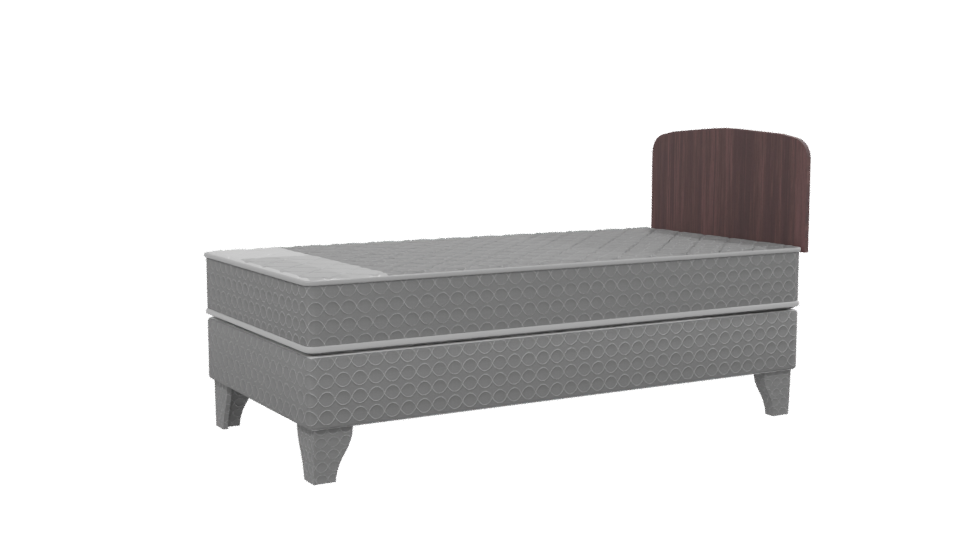 Stylish Single Bed Model 3D - Professional 3D Model Render 13
