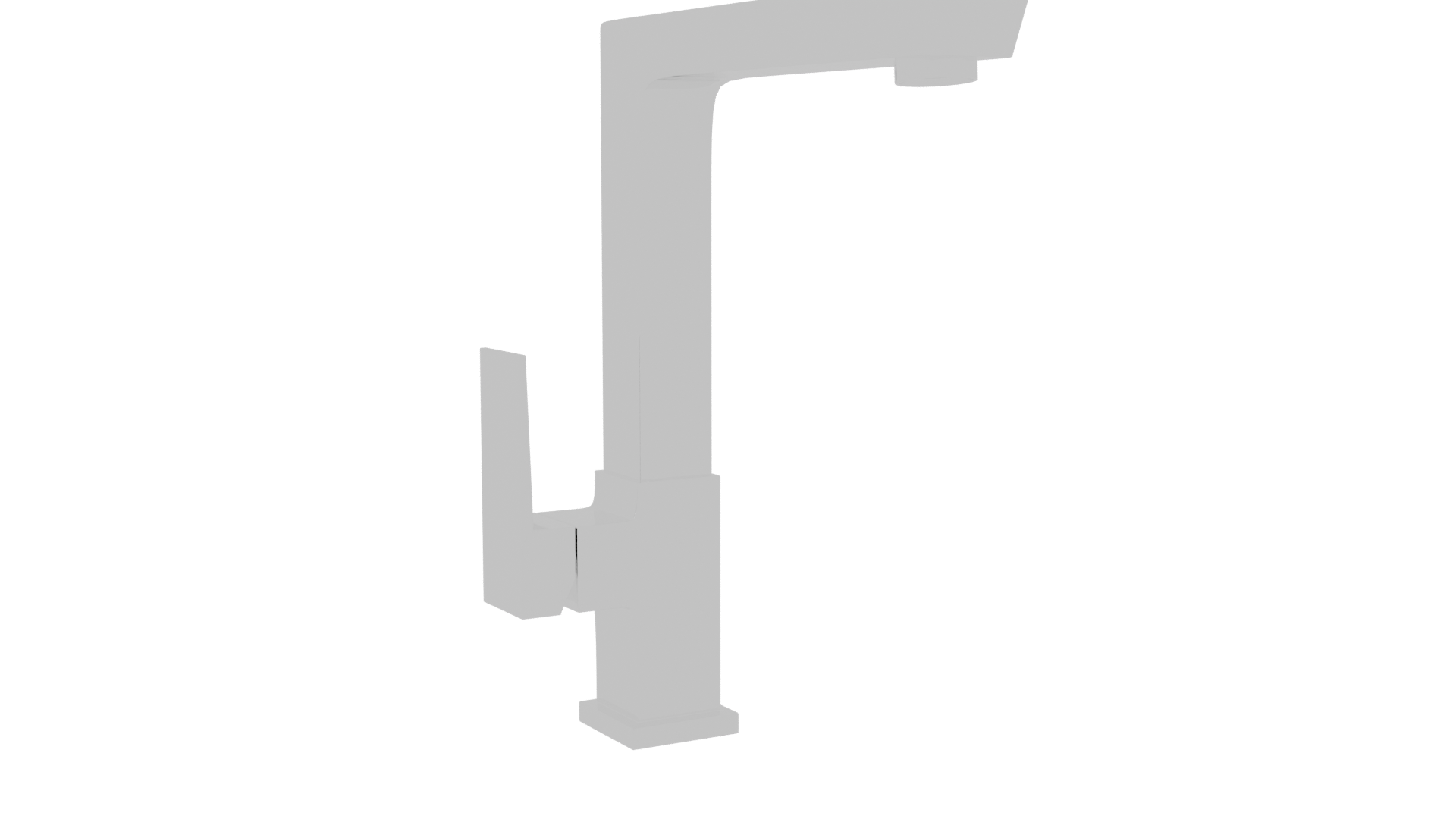 Sleek Modern Kitchen Faucet 3D - Professional 3D Model Render 13