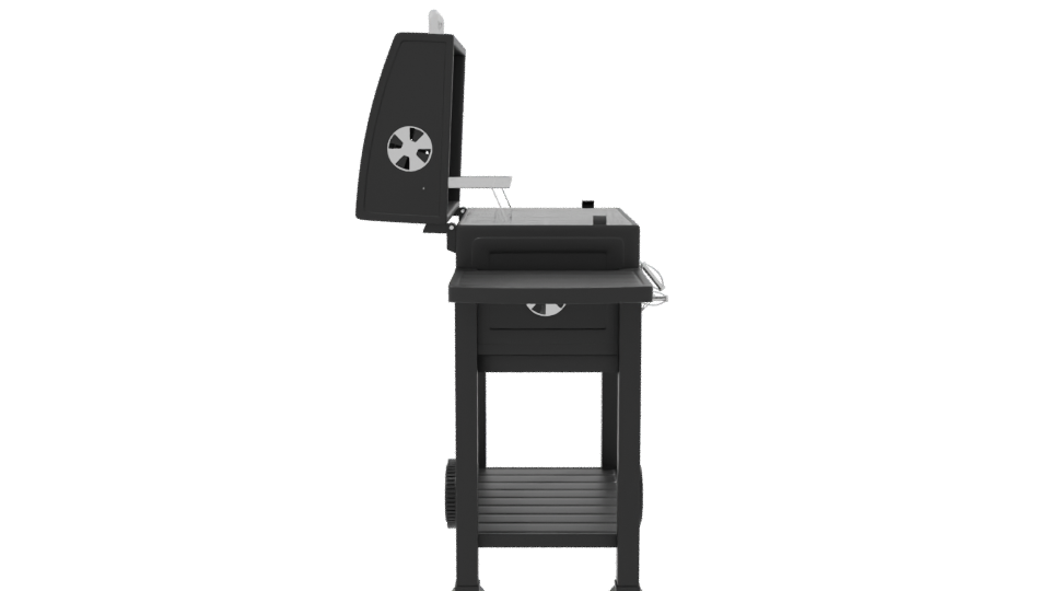 Portable Charcoal Grill 3D Model - Professional 3D Model Render 8