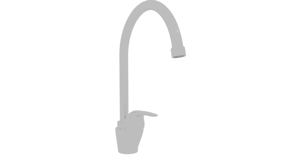 Sleek Modern Kitchen Faucet 3D Model - Professional 3D Model Render 10