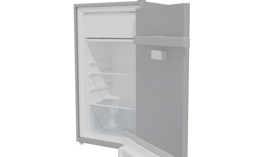 Stylish Residential Refrigerator Model - Professional 3D Model Render 12