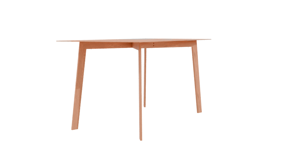 Modern Glass Top Dining Table 3D Model - Professional 3D Model Render 3