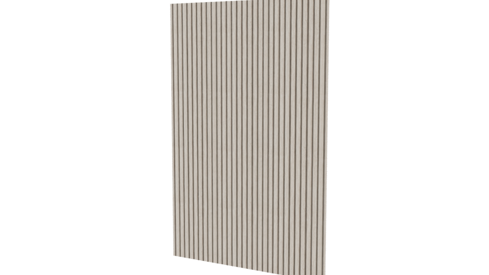 Textured Vertical Striped Wall Panel - Professional 3D Model Render 12