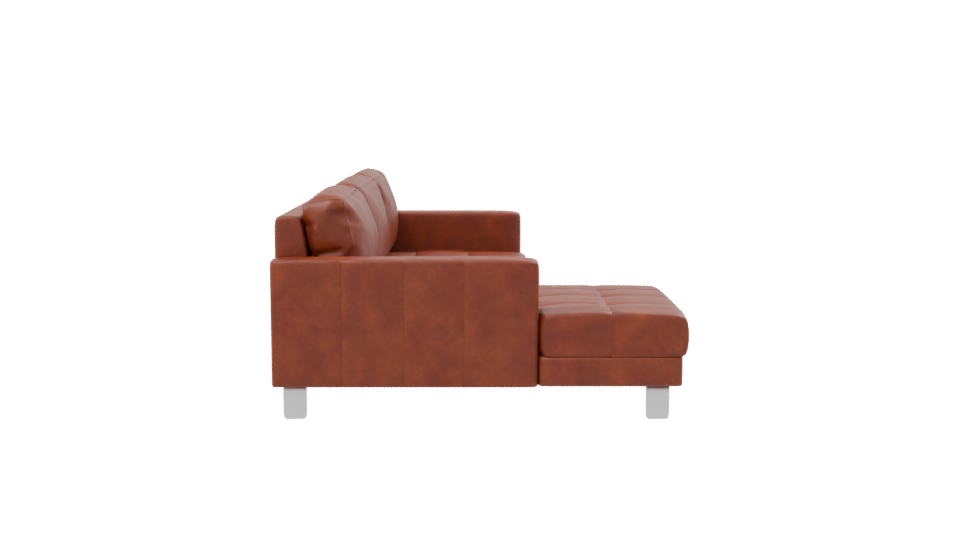Stylish Leather Sectional Sofa 3D - Professional 3D Model Render 8