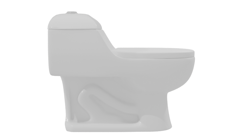 Stylish Toilet 3D Model - Professional 3D Model Render 8