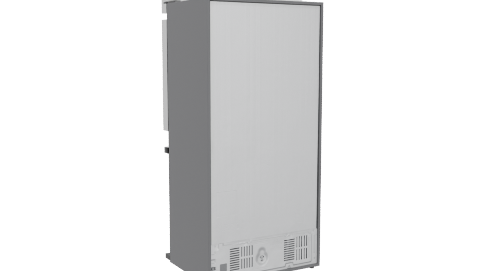 SBS LG GM47MPZ French Door Refrigerator 3D - Professional 3D Model Render 4