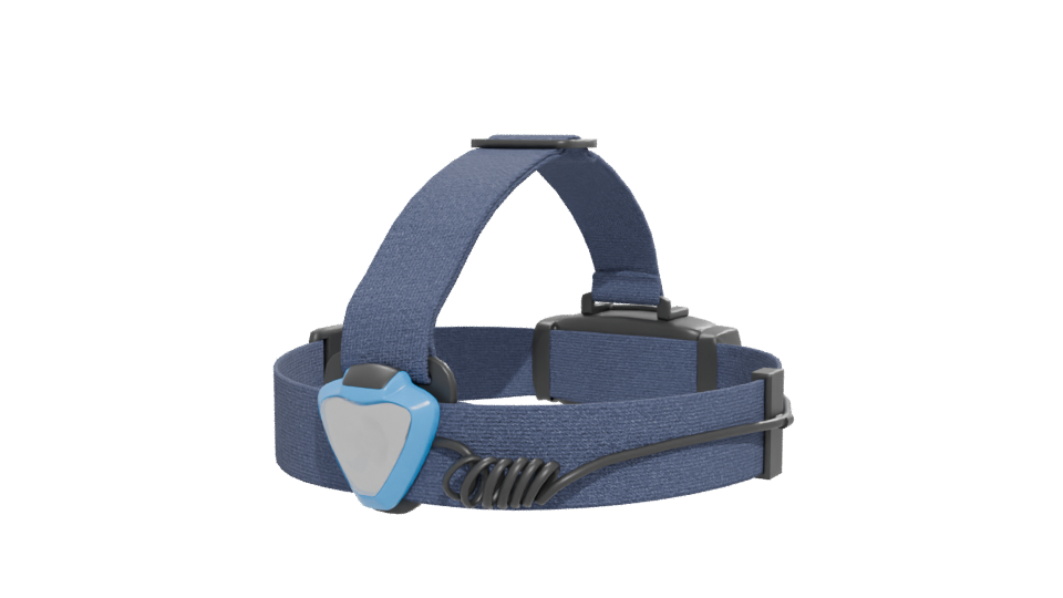 Stylish Blue Fabric Headlamp 3D Model - Professional 3D Model Render 12